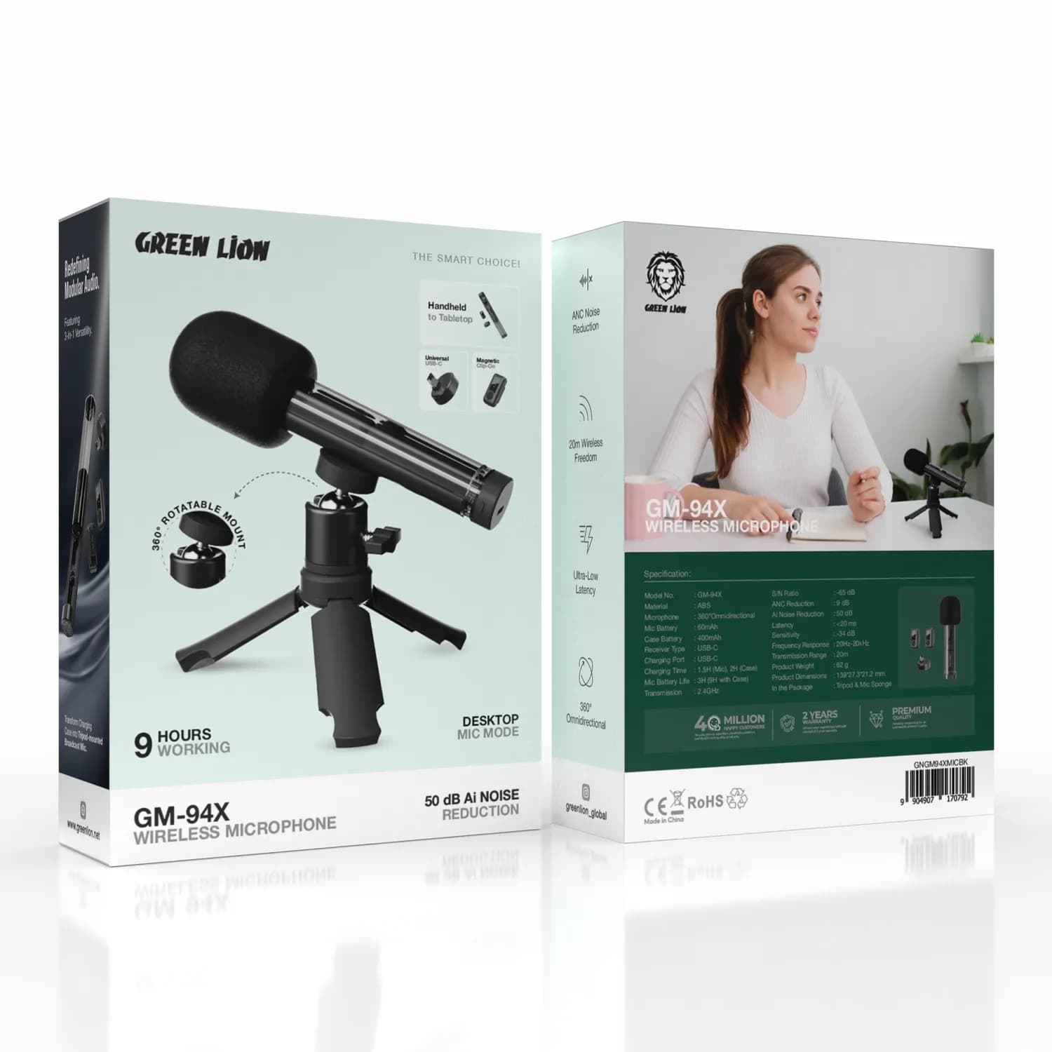 GREEN LION Wireless Microphone GM-94X - Black 4