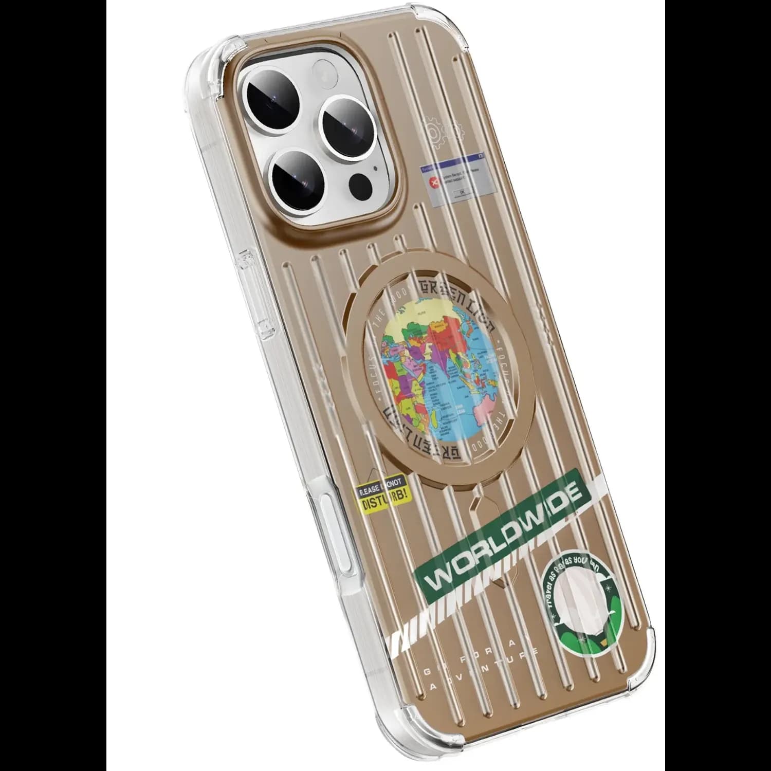 Green Lion iPhone 16 Pro Max Case - Magnetic Ring, Shockproof, Desert 2