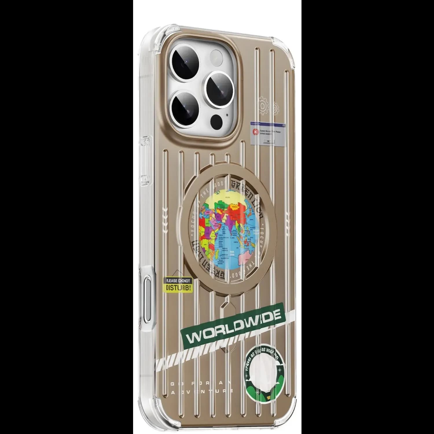 Green Lion iPhone 16 Pro Max Case - Magnetic Ring, Shockproof, Desert 5