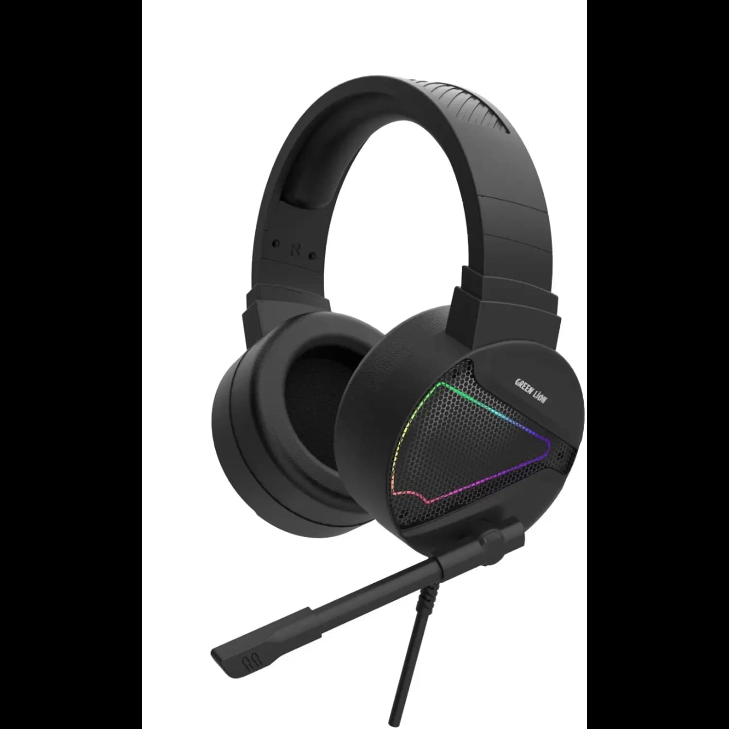 Green Lion Gaming Headphone GP27X - Noise Canceling Mic, Black 4