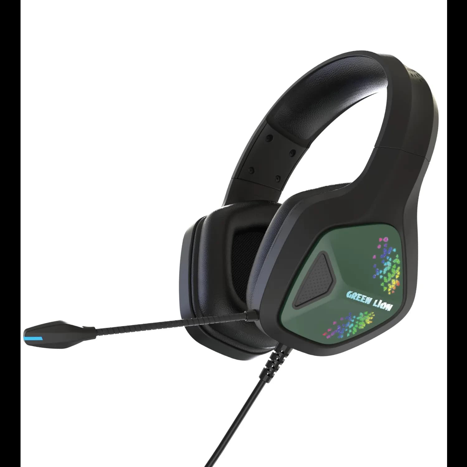 Green Lion Gaming Headphone Specter - Surround Sound, Black 1 Green Lion Gaming Headphone Specter - Surround Sound, Black 1