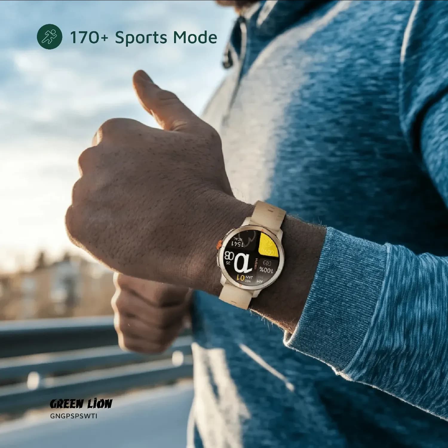 Green Lion Smart Watch GPS Pro - Lightweight, Titanium 2