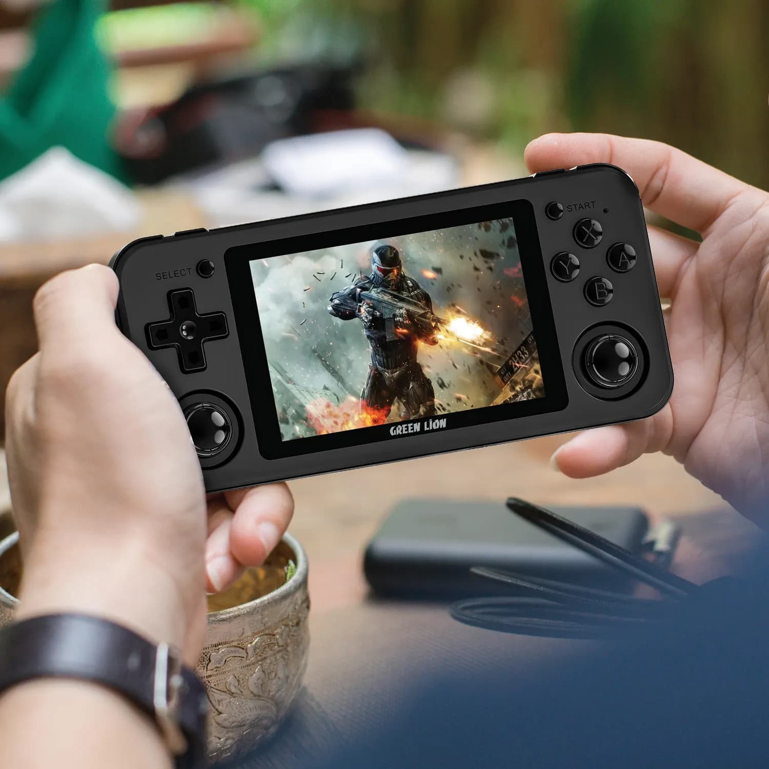 Green Lion Gaming Console GP Ultra - 3.5" IPS Display, 64GB, Black 2
