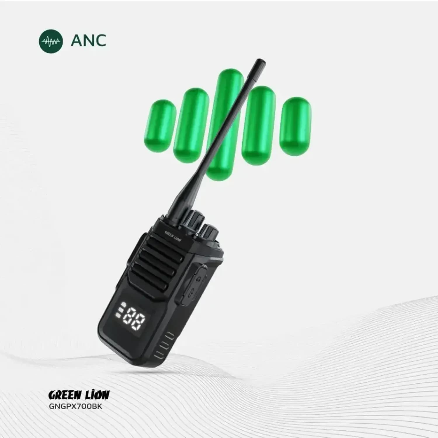 Green Lion Walkie Talkie GPX700 - Black 4