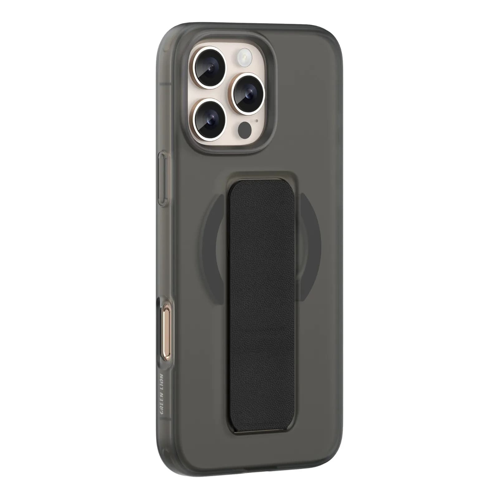 Green Lion MagSafe Case GRIP 360 GNGR3616PMBK - Leather Strap, Black 4