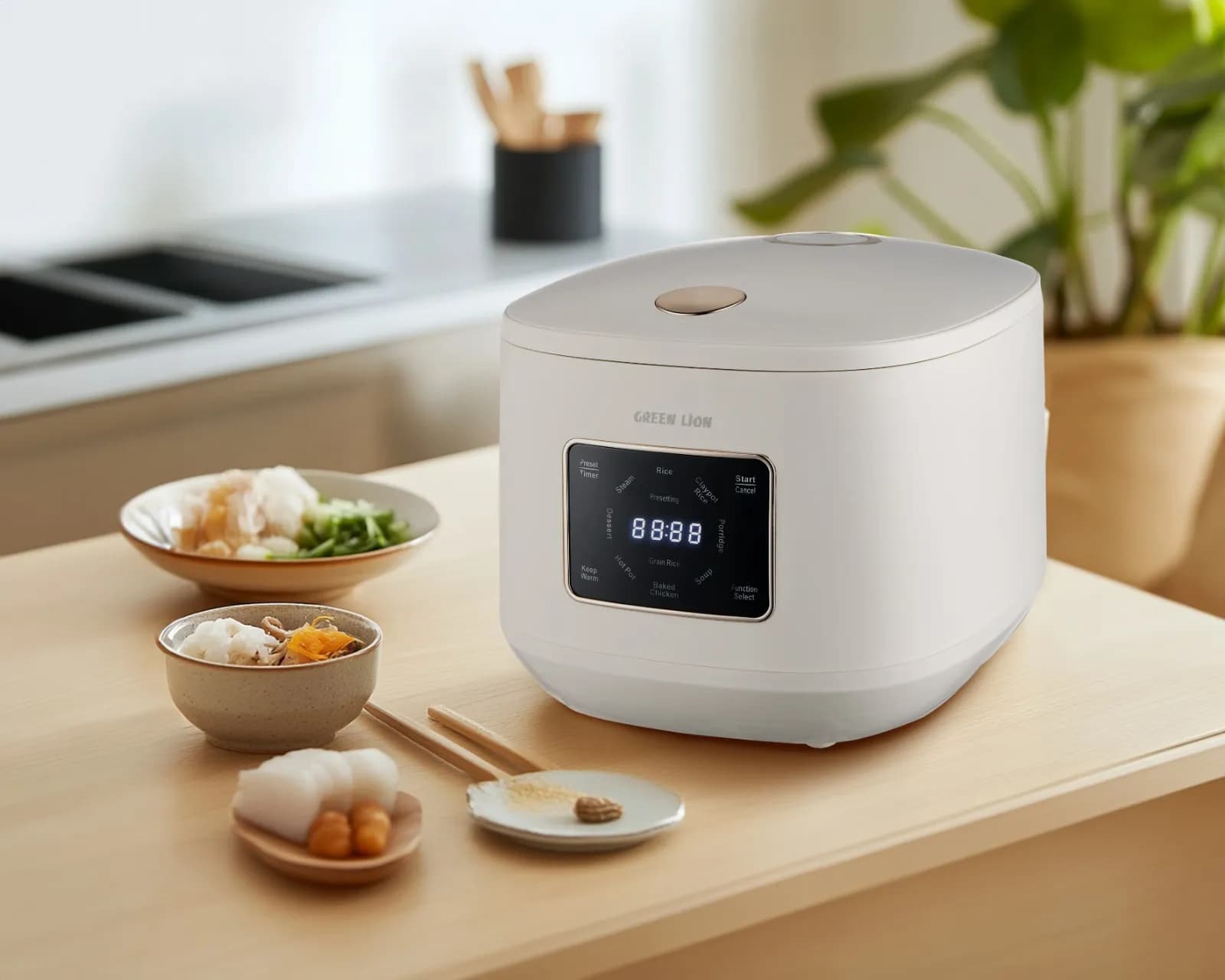 Green Lion GRC-20 Digital Rice Cooker 5L - White 2