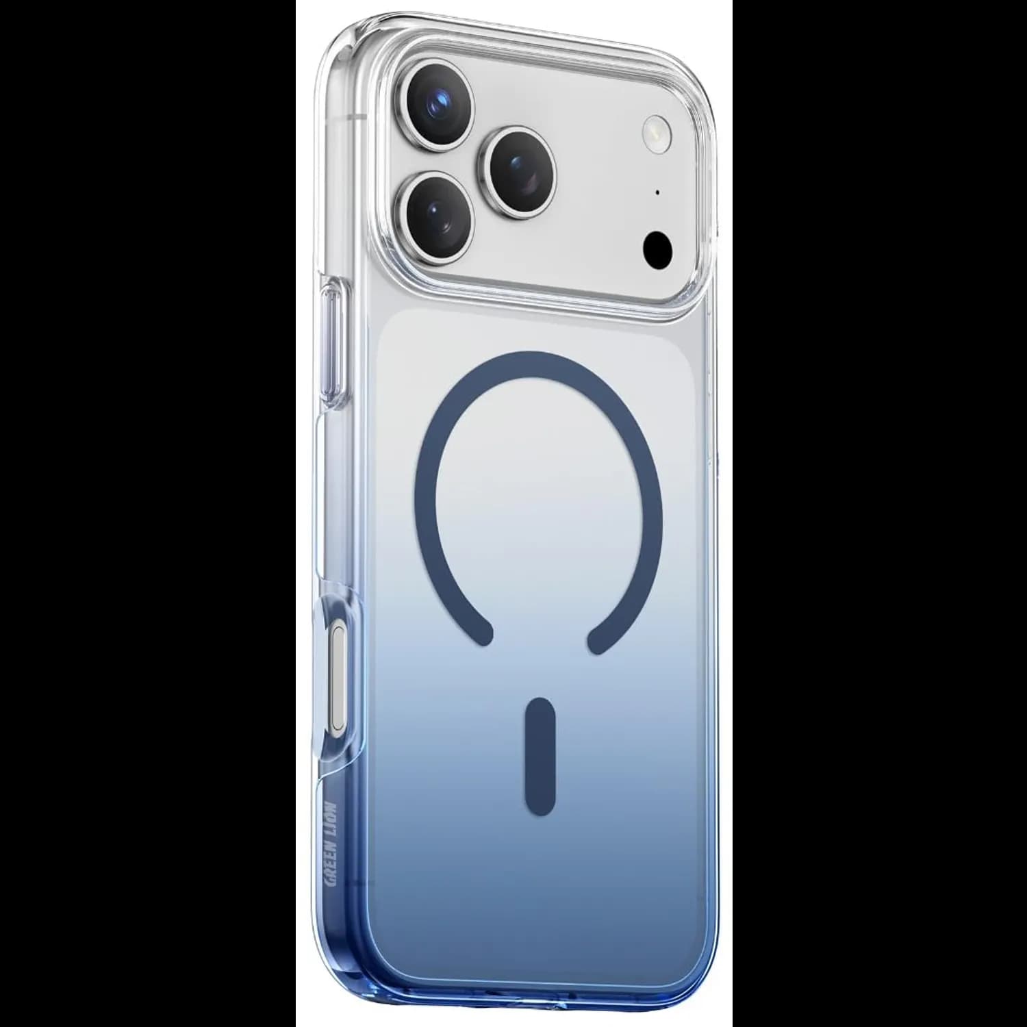 Green Lion iPhone 17 Pro Max Case - Gradient Blue, MagSafe Compatible Green Lion iPhone 17 Pro Max Case - Gradient Blue, MagSafe Compatible