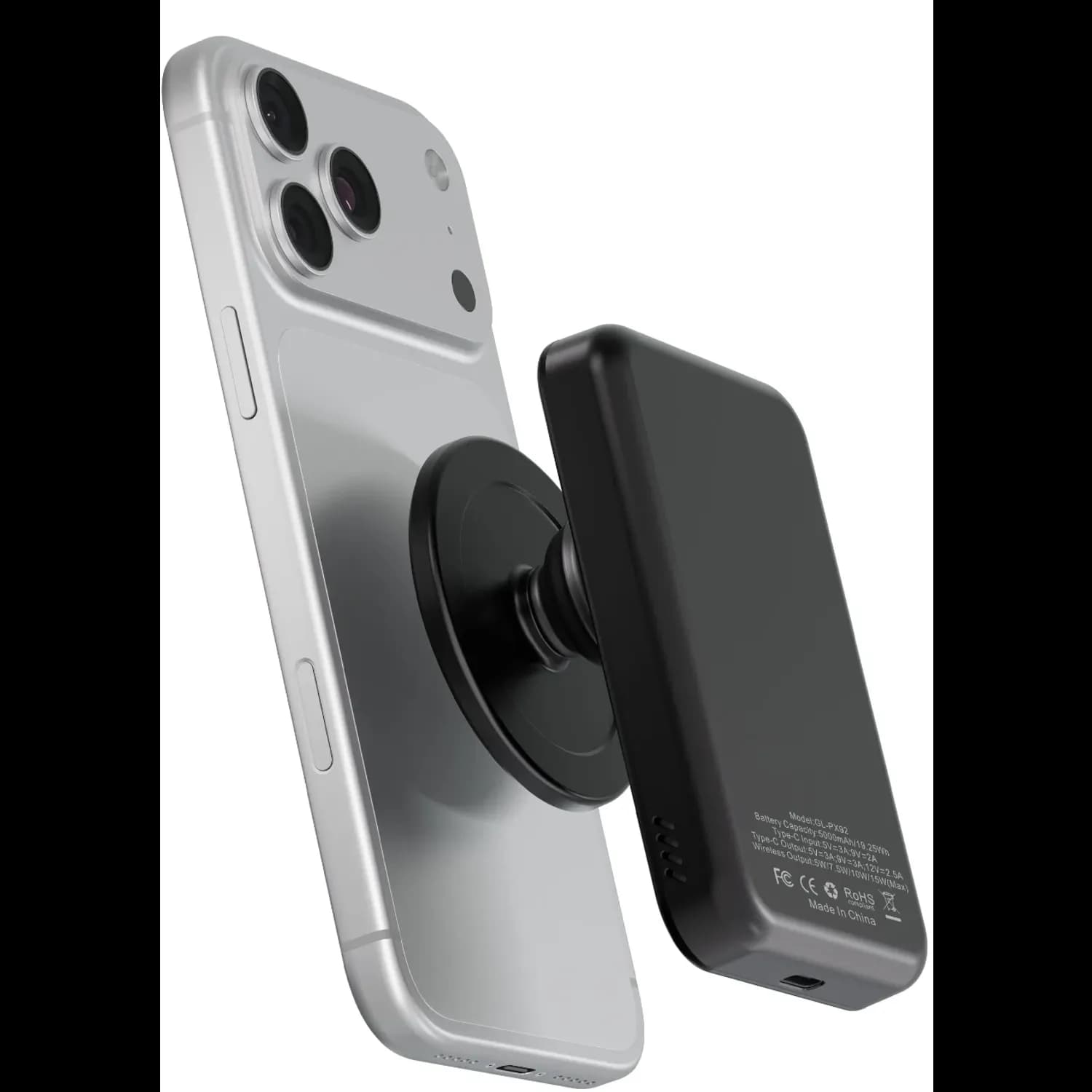 Green Lion Power Bank Grip Mag - 5000mAh, Black 1 Green Lion Power Bank Grip Mag - 5000mAh, Black 1
