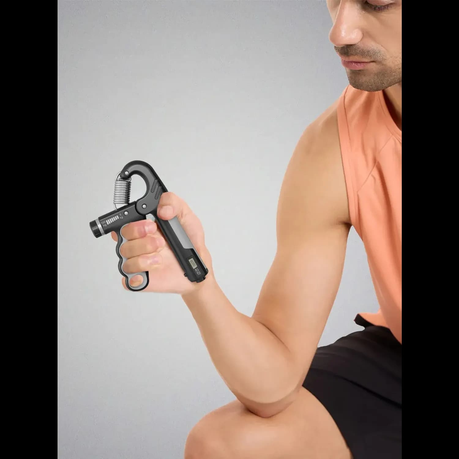 Green Lion Hand Grip Strengthener - Adjustable 5-100kg, Black 2