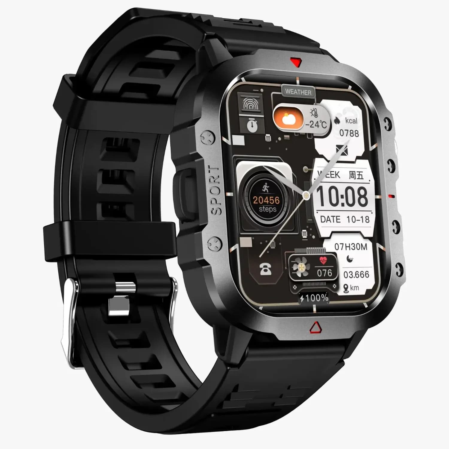 Green Lion Smart Watch Gravix - Black 1 Green Lion Smart Watch Gravix - Black 1