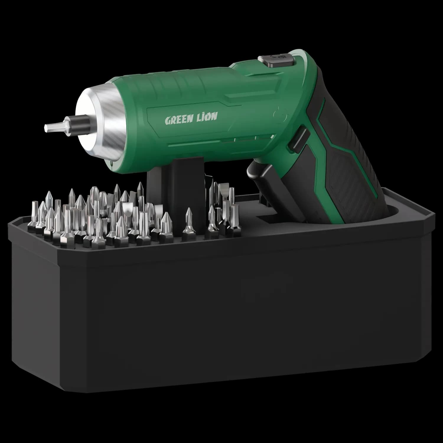 Green Lion Cordless Electric Screwdriver GSD-54 - 54 Bits, LED Light, Green 3