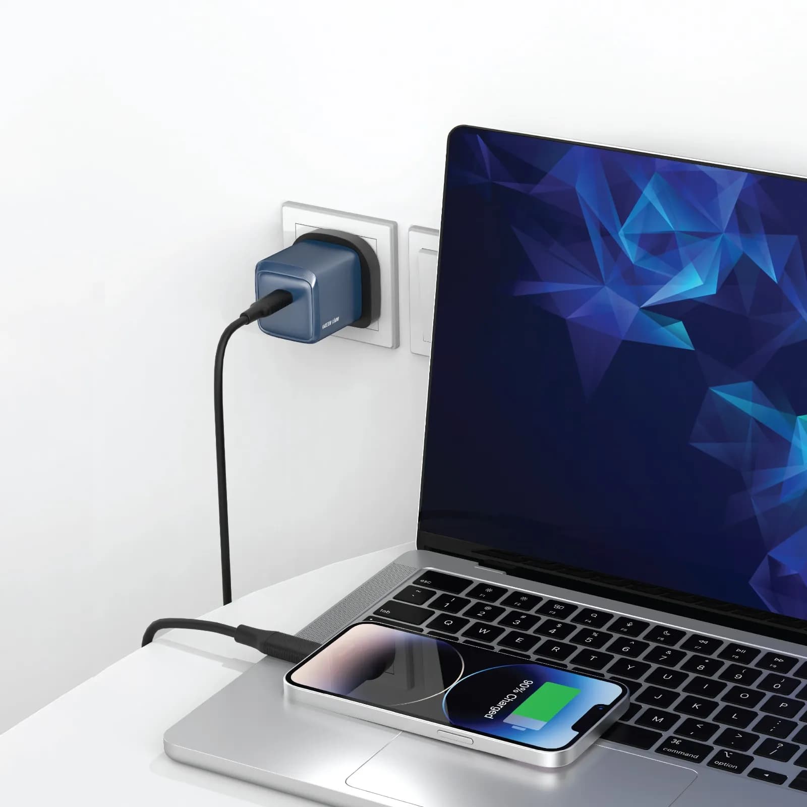 Green Lion G-Charge Series Wall Charger — Black 4