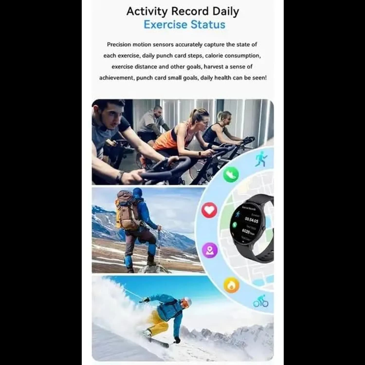 Green Lion Smart Watch GT-FIT - Lightweight, Silver 4