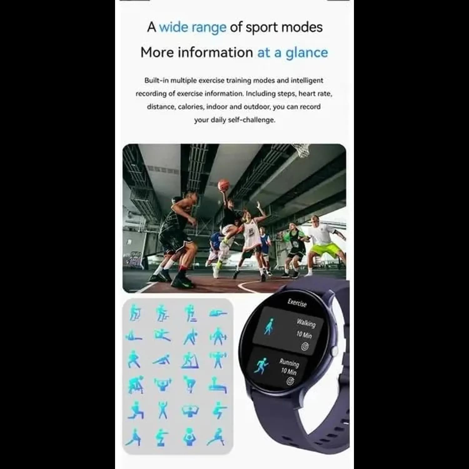 Green Lion Smart Watch GT-FIT - Lightweight, Silver 5