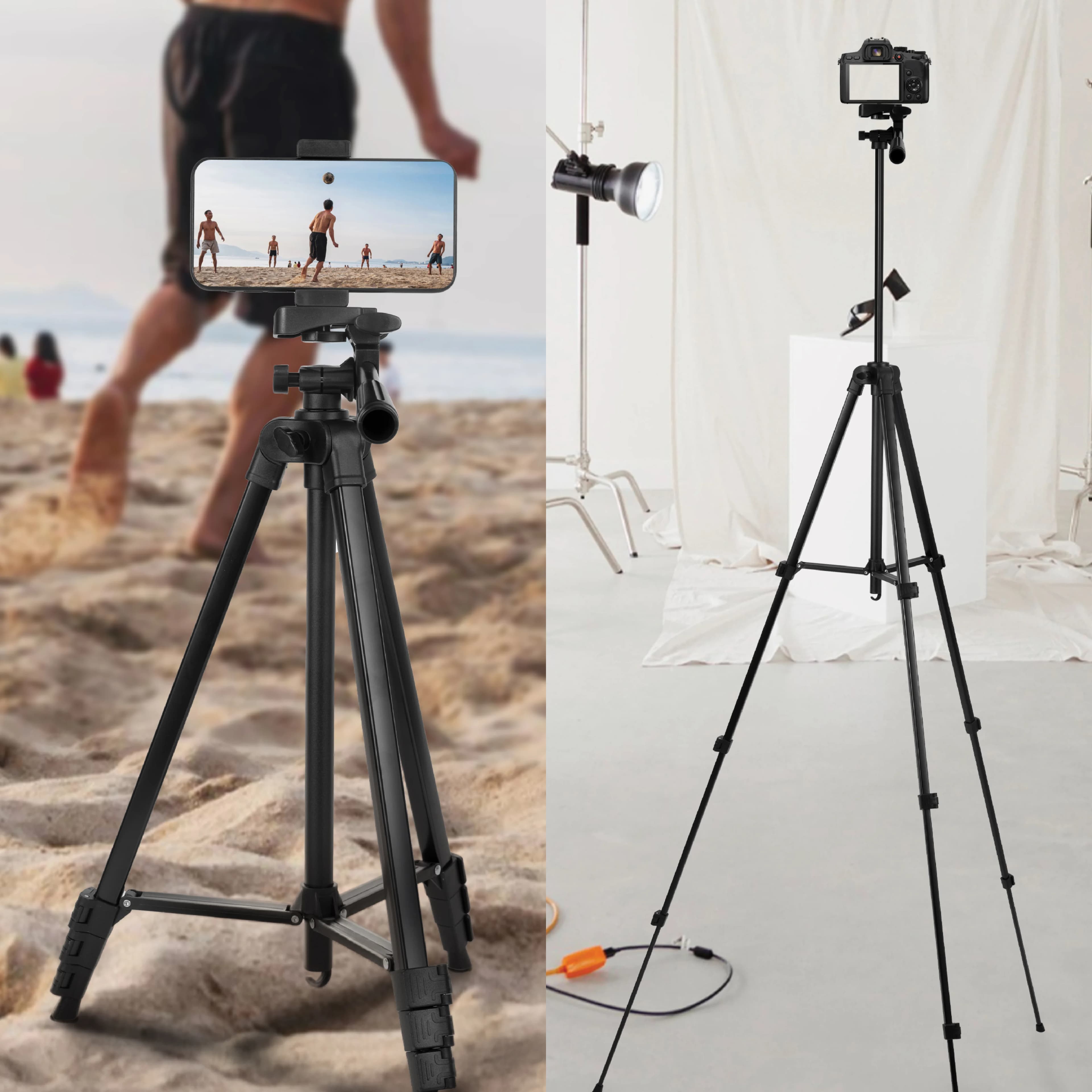 Green Lion Tripod GTP-200 - Aluminum, Bluetooth V5.0, Black 3