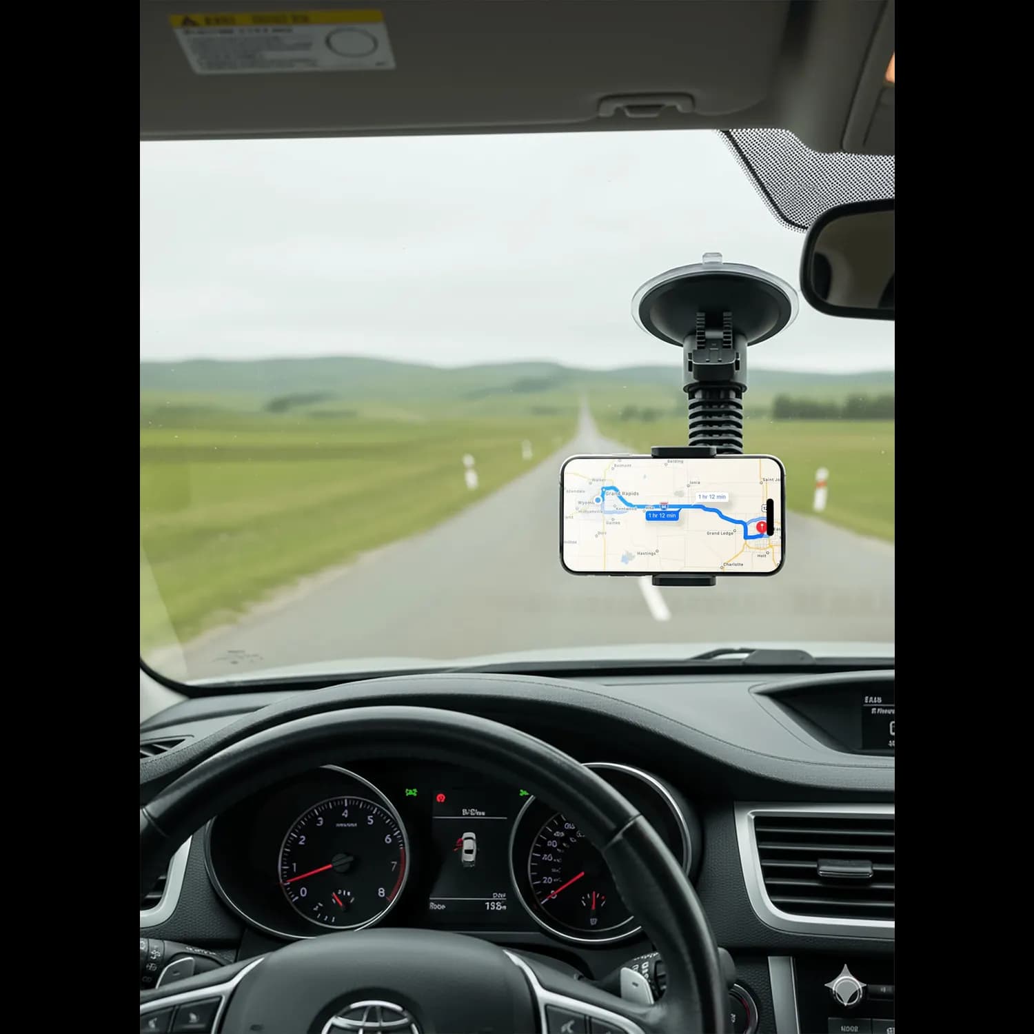 Green Lion Car Phone Mount GV-550 - Heavy Duty, Black 2