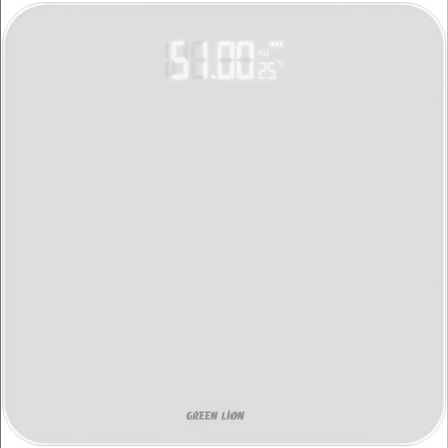 Green Lion Body Scale GBC-100 - Digital, Tempered Glass, White 1