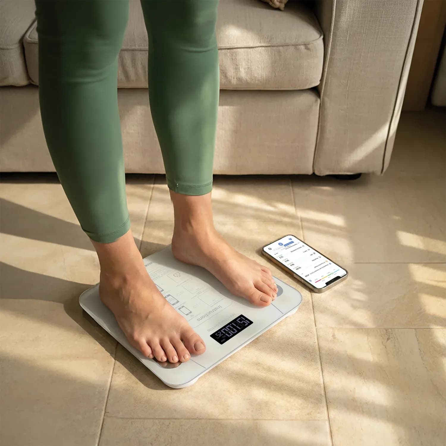 Green Lion Smart Body Scale GBC-200 - Bluetooth V5.0, Tempered Glass 2