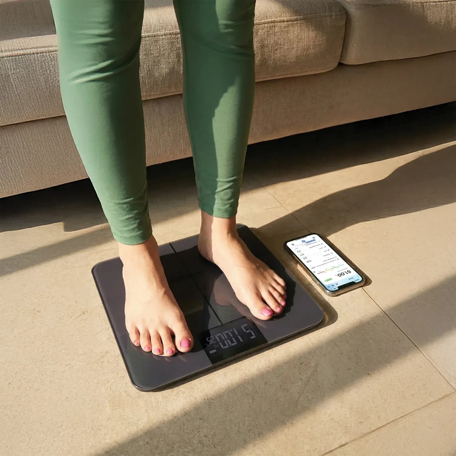 Green Lion Smart Body Scale GBC-300 - Bluetooth V5.0, Tempered Glass 2