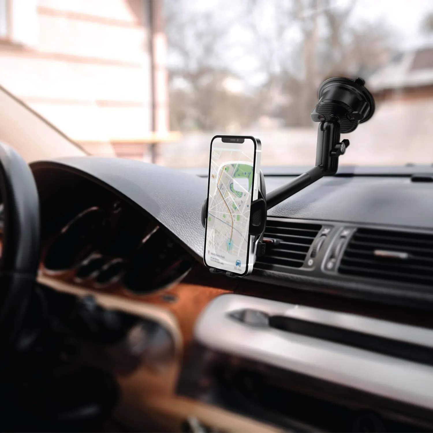 Green Lion Phone Holder GX-38 - 360° Rotation, Black 2