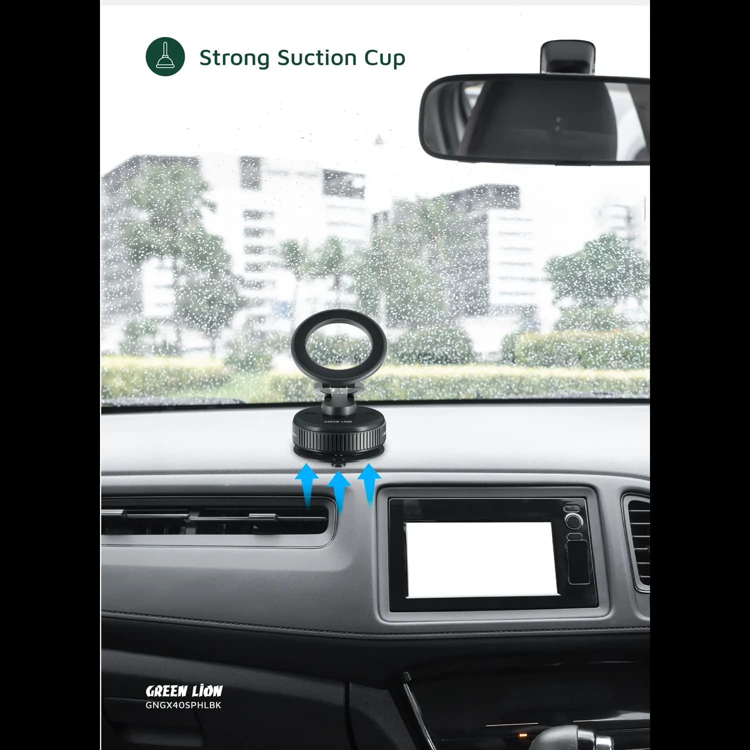 Green Lion Phone Holder GX-40 - MagSafe Suction, Black 4
