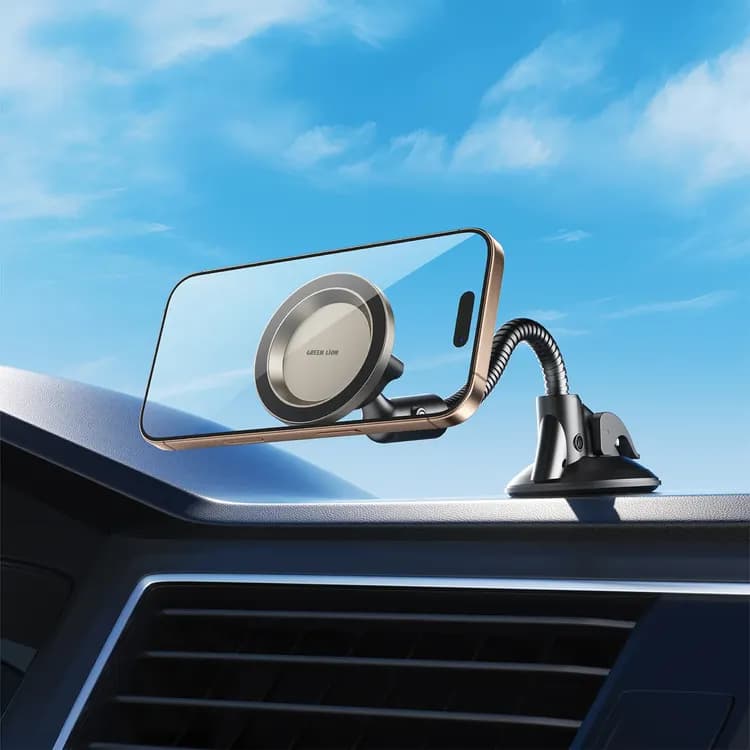 Green Lion Car Phone Holder GX-65 - Flexible Arm, Black 2