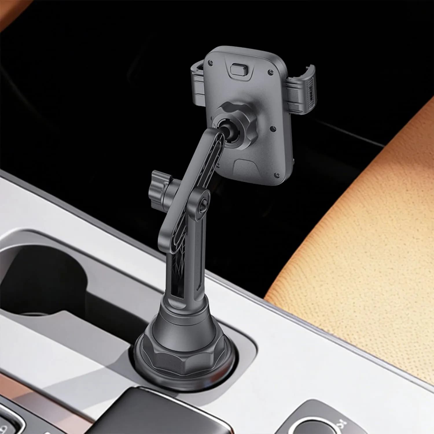 Green Lion Car Phone Mount GX-72 - Adjustable Cup Holder, Black 5