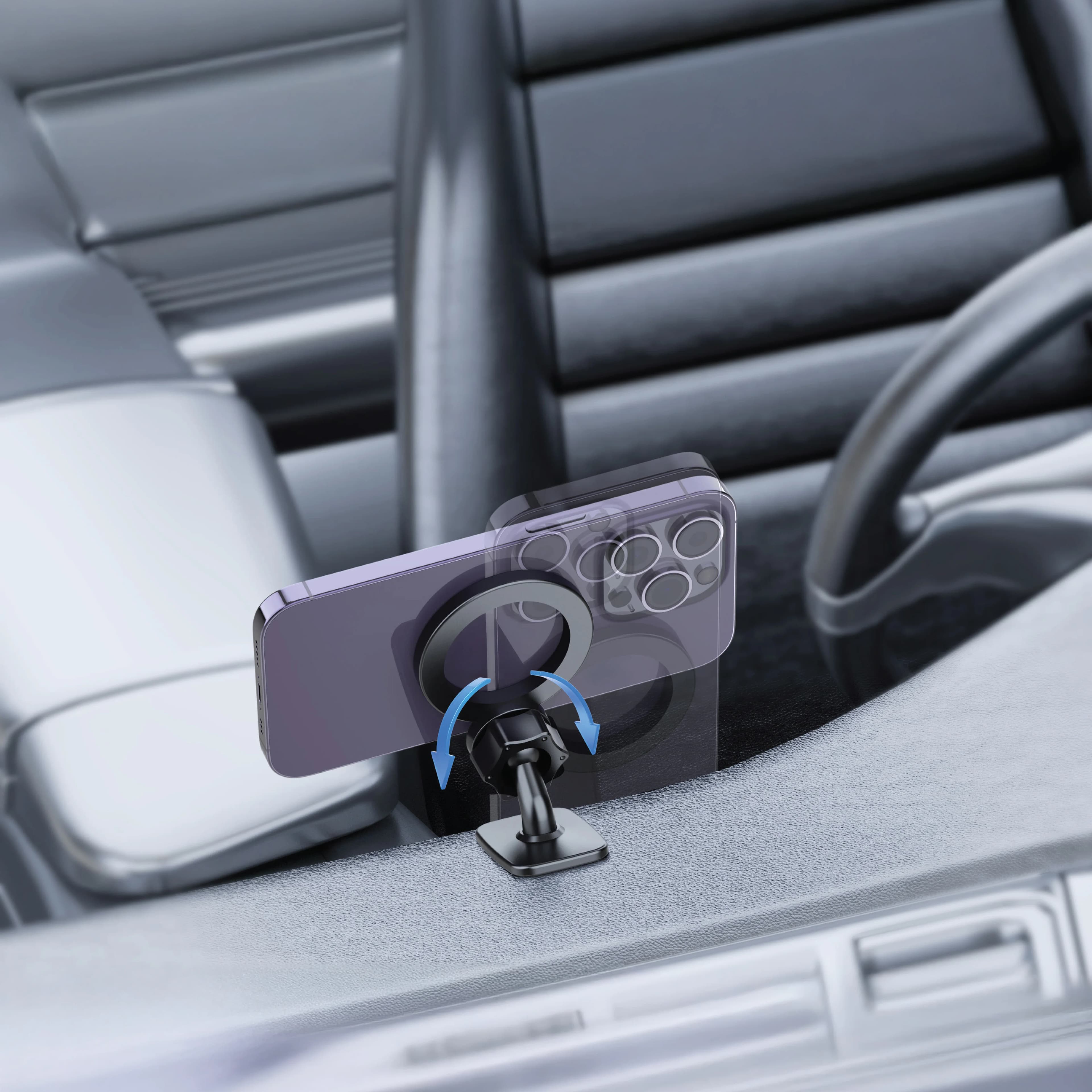 Green Lion Car Phone Holder GX-77 - Magsafe Compatible, Black 3