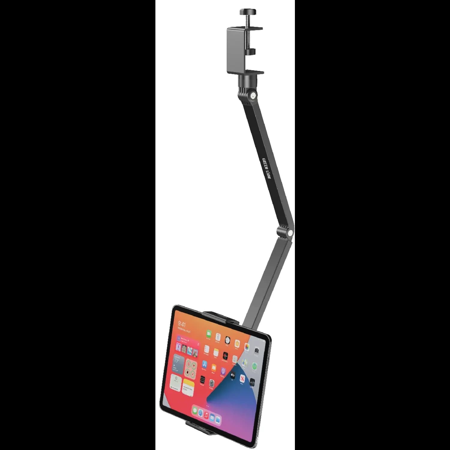 Green Lion Desk Mount Stand - Dual Device, 3-Axis Adjustable, Black Green Lion Desk Mount Stand - Dual Device, 3-Axis Adjustable, Black