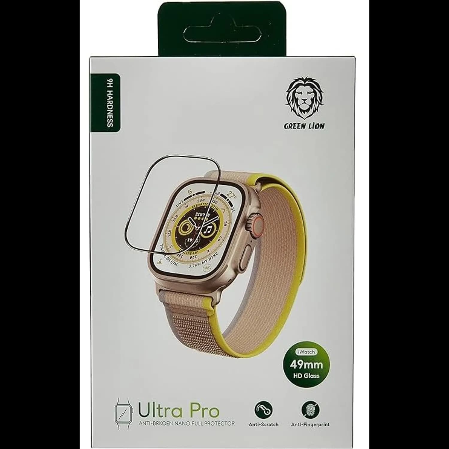 Green Lion Screen Protector for Apple Watch 49mm Ultra Pro HD Glass 49mm - Clear 2