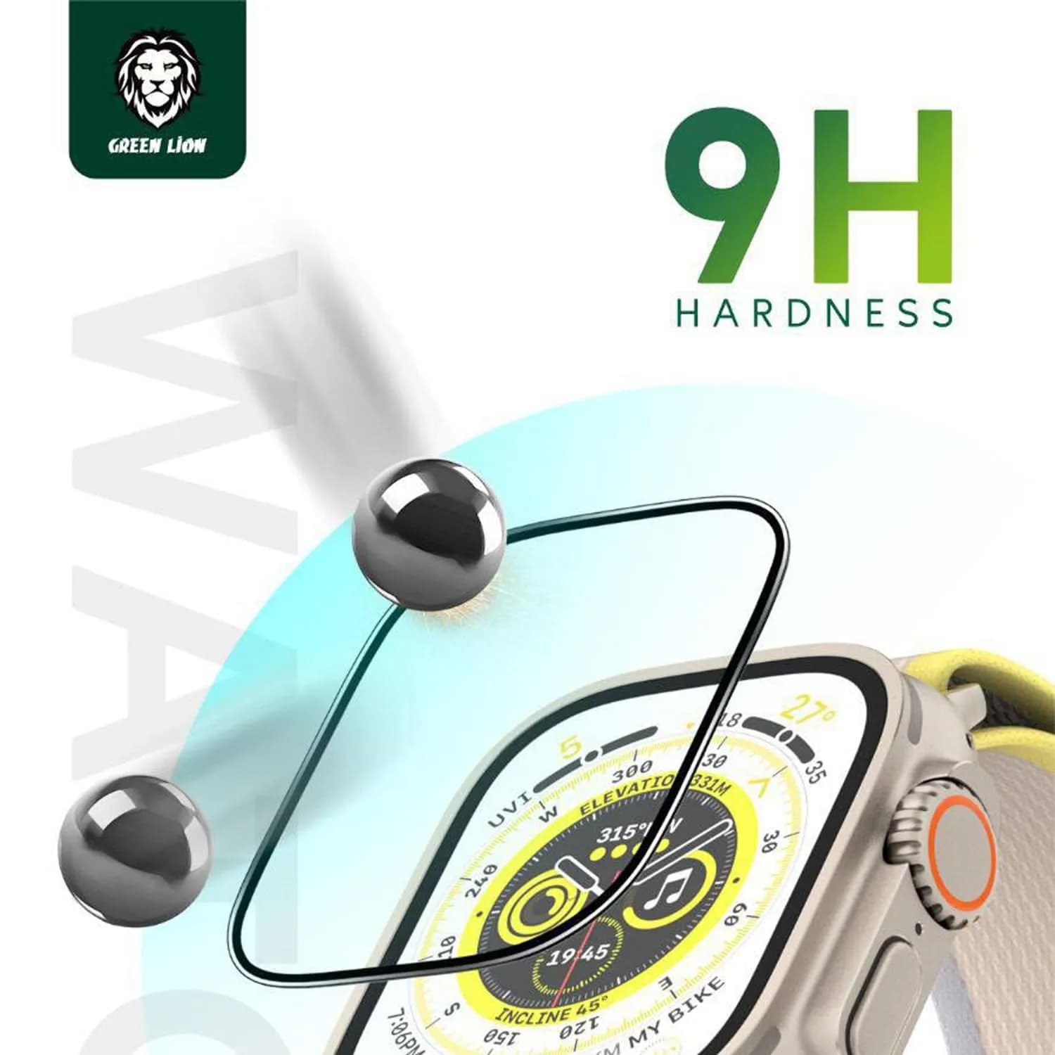 Green Lion Screen Protector for Apple Watch 49mm Ultra Pro HD Glass 49mm - Clear 5