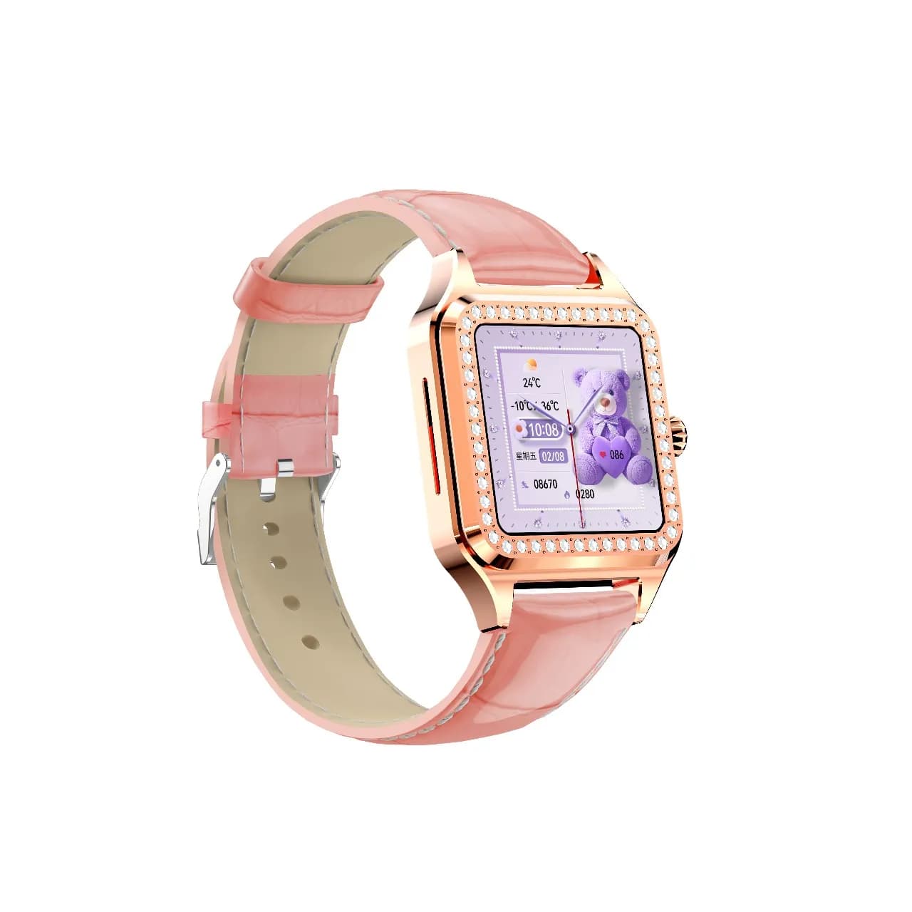 Green Lion Hilux Smart Watch with Extra Strap - Pink 4