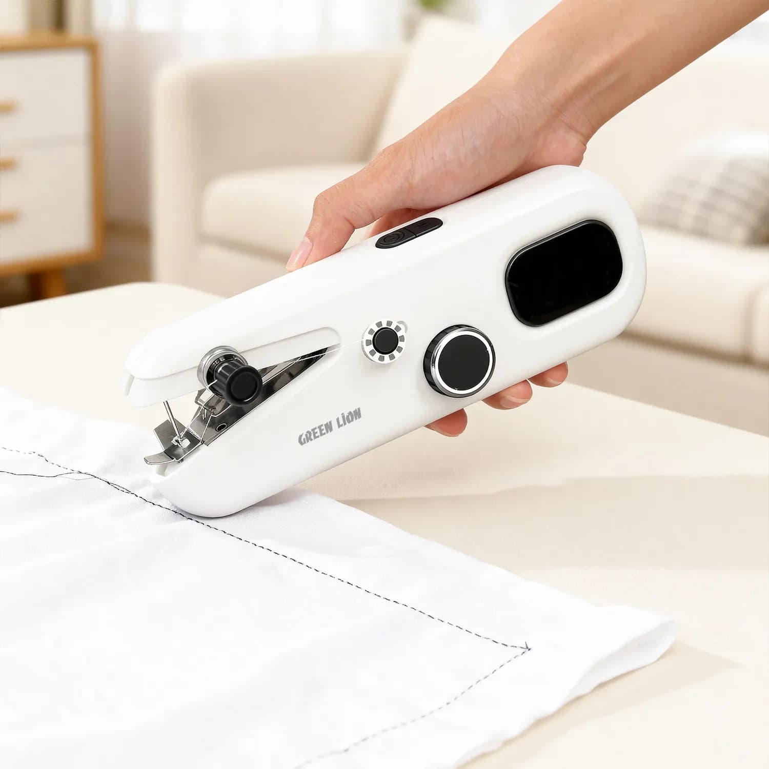 Green Lion Handheld Sewing Machine - Portable 2000mAh 2