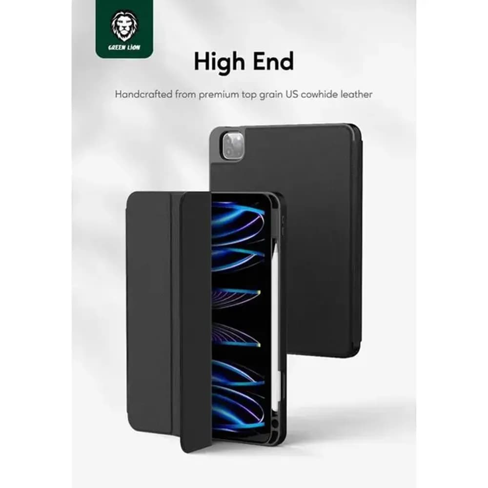 Green Lion Hogo Premium Case with Pencil Holder iPad 10.2" — Black 2