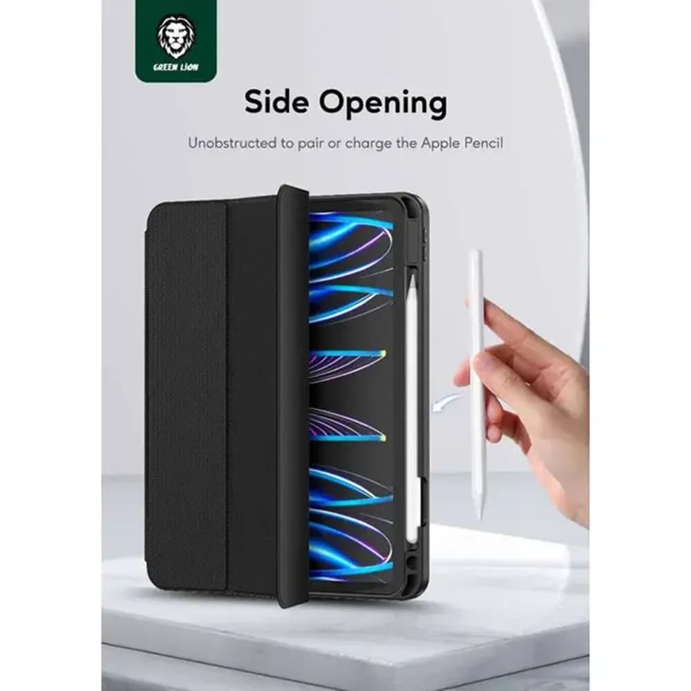Green Lion Hogo Premium Case with Pencil Holder iPad 10.2" — Black 4