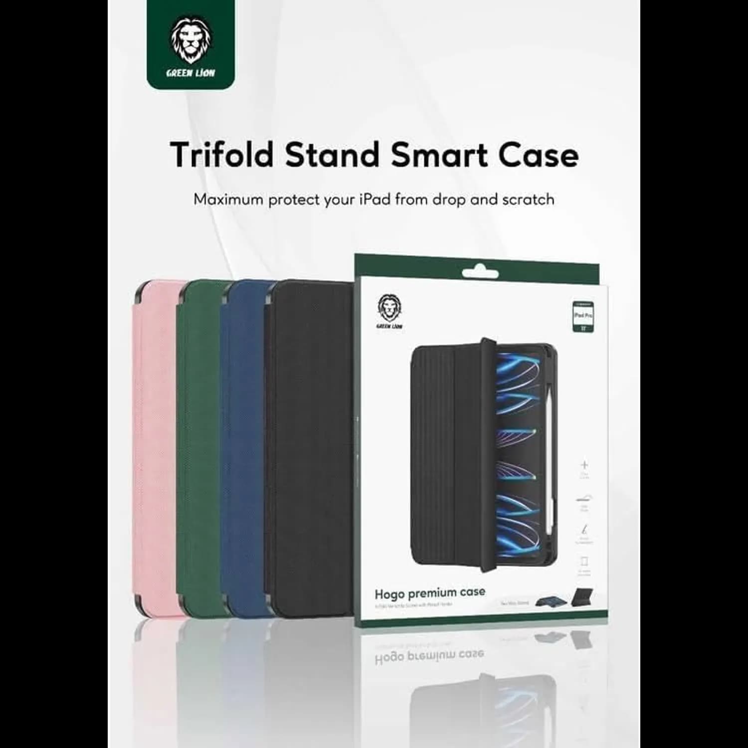 Green Lion Premium Case for iPad 10 10.9" - Pencil Holder, Black 5