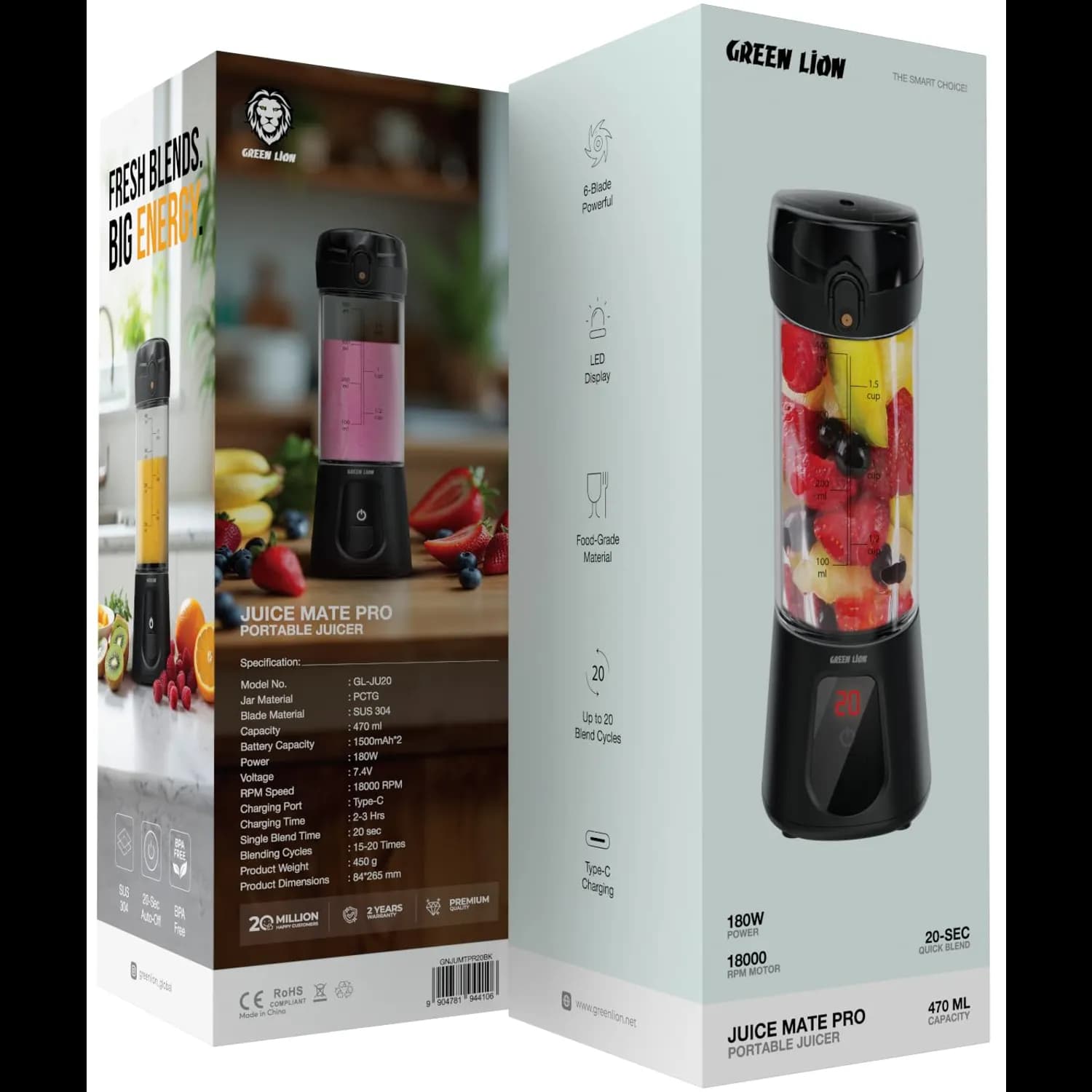 Green Lion Earbuds - ENC Noise Cancellation, Black 4