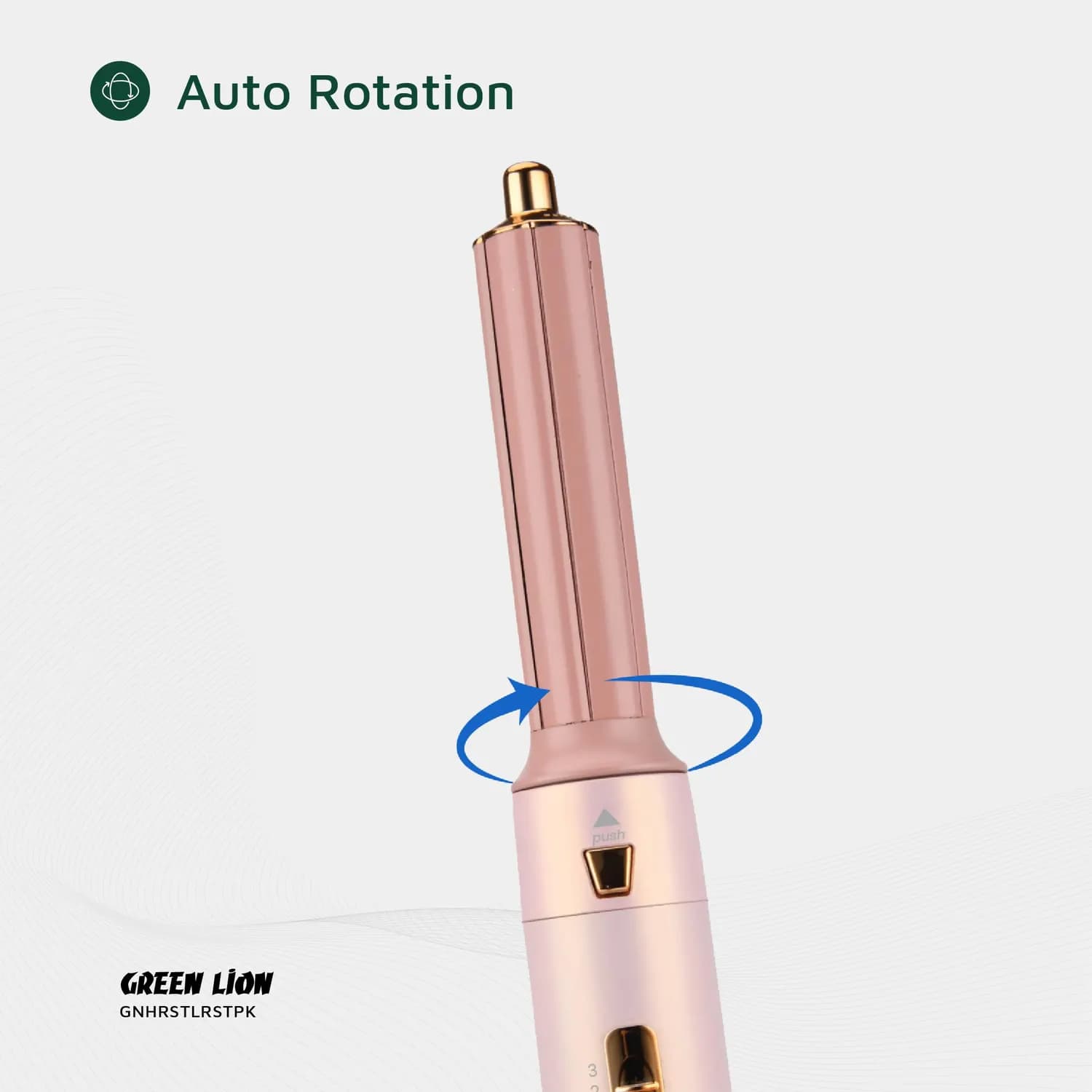 Green Lion Hair Styler Set - 5-in-1, 1000W, Pink — Black 6