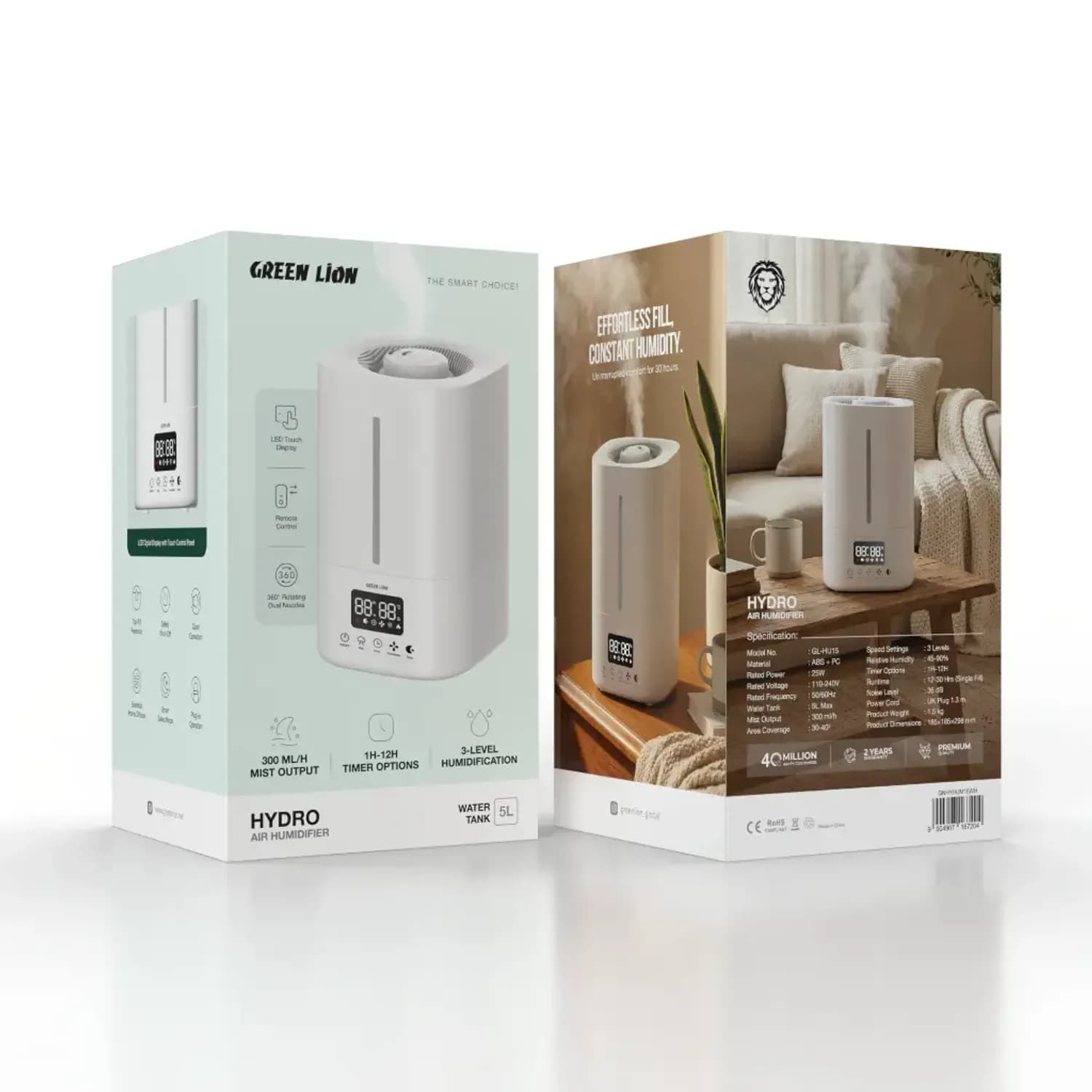 Green Lion Humidifier HYDRO AIR - 5L, White 4