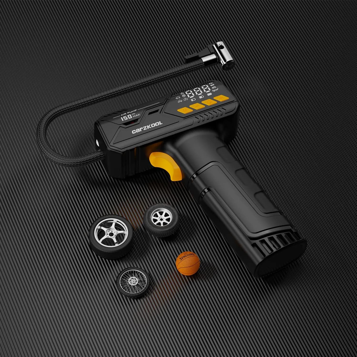 Green Lion Tyre Inflator Hyper Air - 150 PSI, USB-C, Black 3