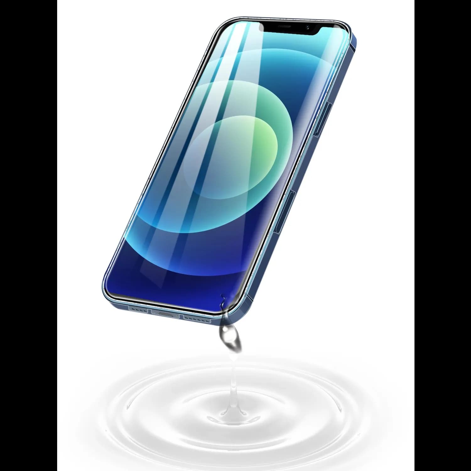 Green Lion Screen Protector iPhone 13/13 Pro - 3D Silicone Plus, 9H Tempered Glass, Anti-Spy Privacy 4