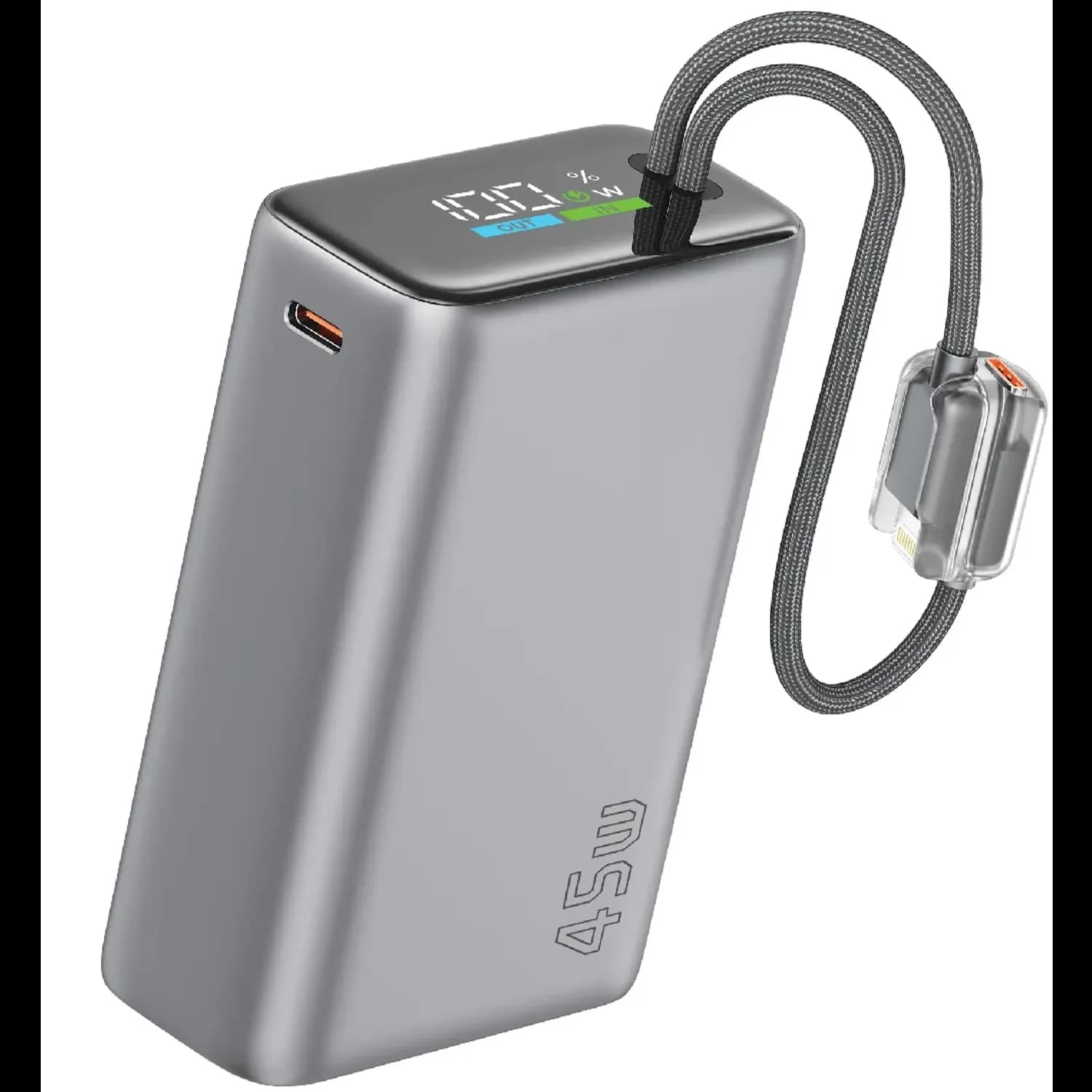 Green Lion Power Bank IBIZA - 20000mAh 45W, Grey 1 Green Lion Power Bank IBIZA - 20000mAh 45W, Grey 1