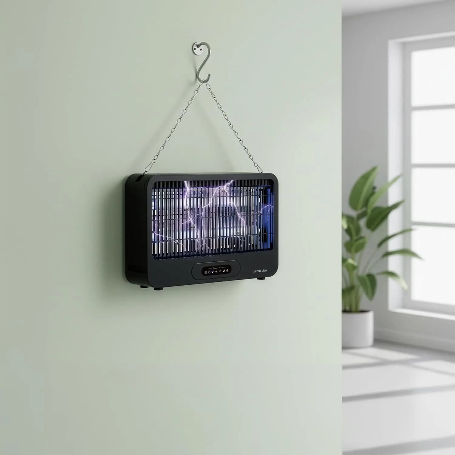 Green Lion Insect Killer - 20W 360° Mosquito Trap, Black 3