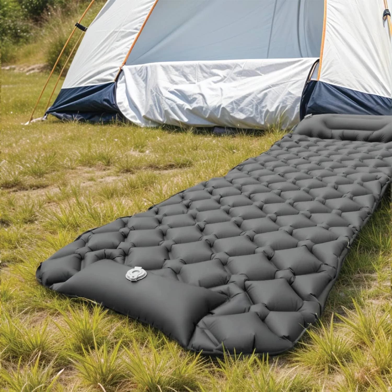 Green Lion Inflatable Air Mattress - 100kg Load, Black 5