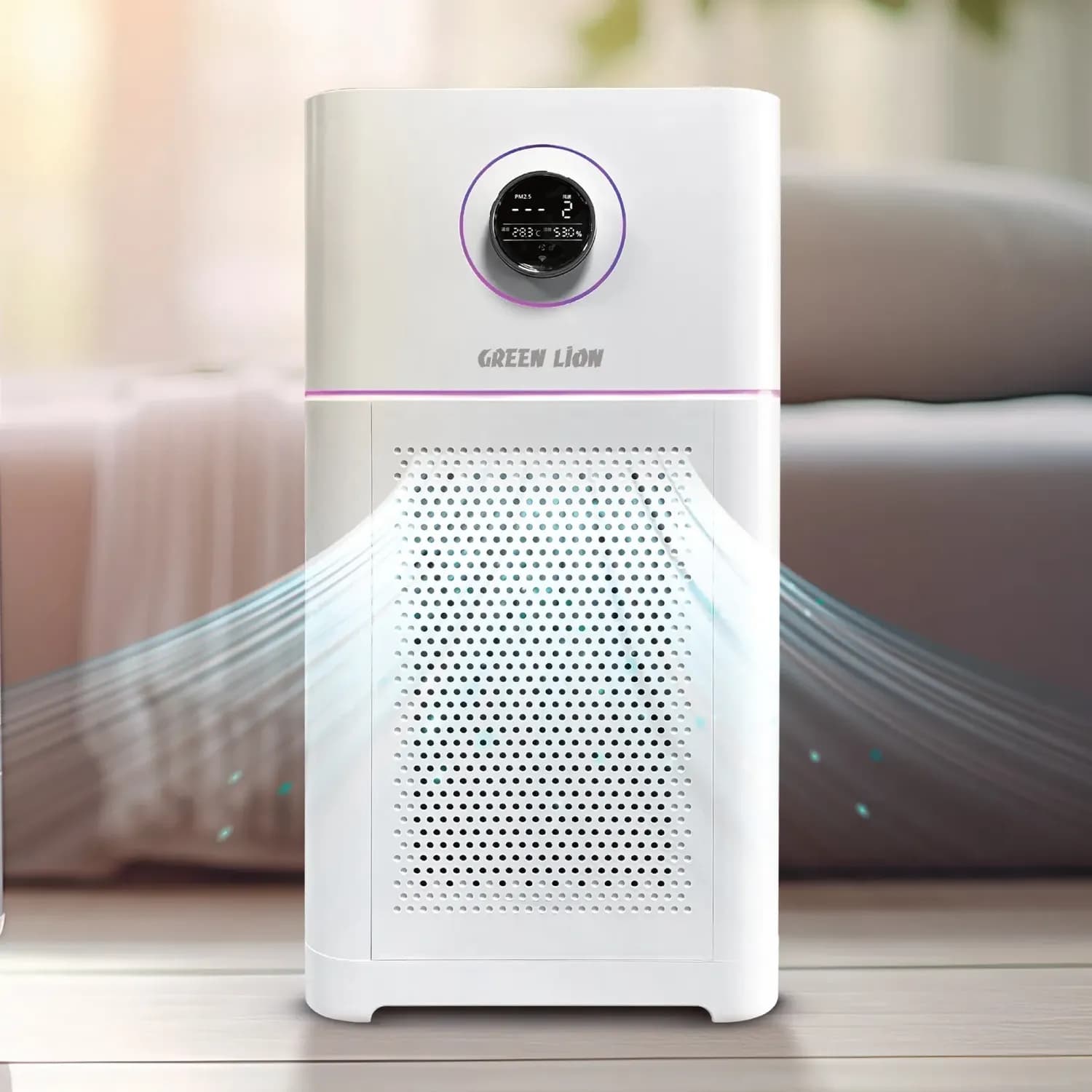 Green Lion Air Purifier - HEPA Filter, White 3
