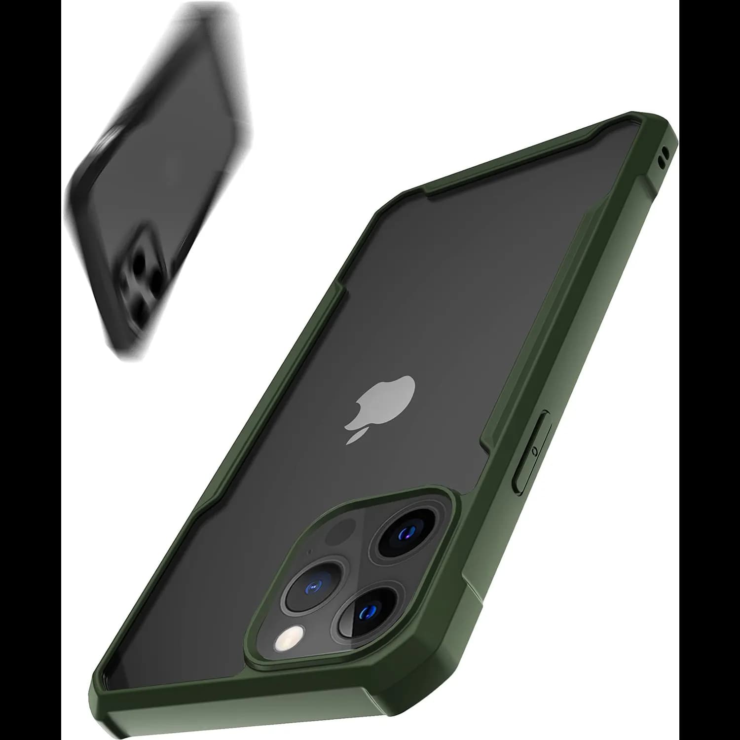 Green House Shockproof Case iPhone 12 Pro Max - TPU Bumper, Clear 3