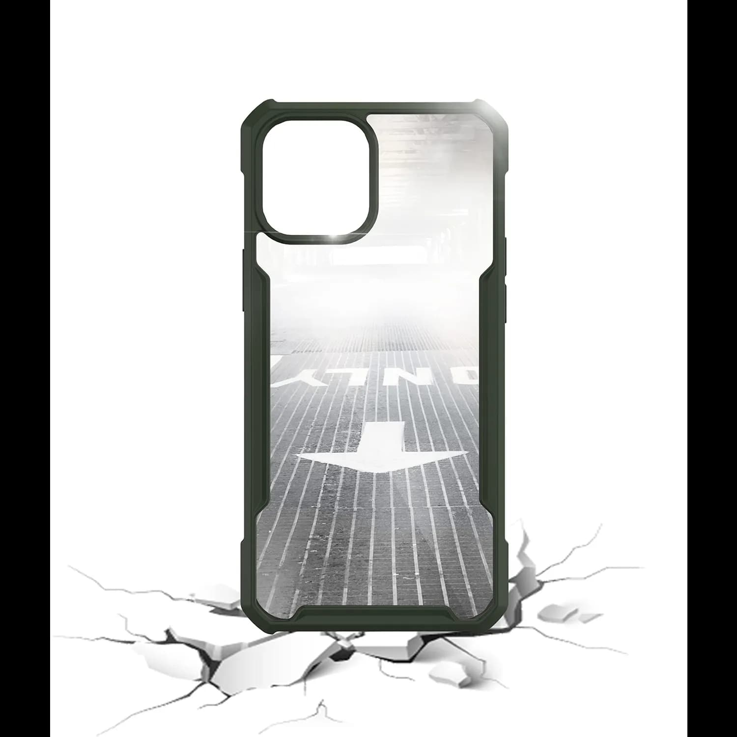 Green House Shockproof Case iPhone 12 Pro Max - TPU Bumper, Clear 4