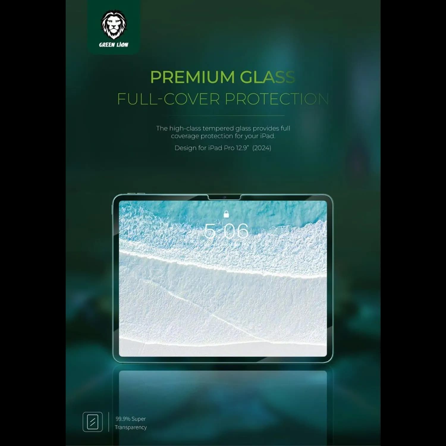 Green Lion Screen Guard iPad Pro 13" - 9H Hardness, Clear 2