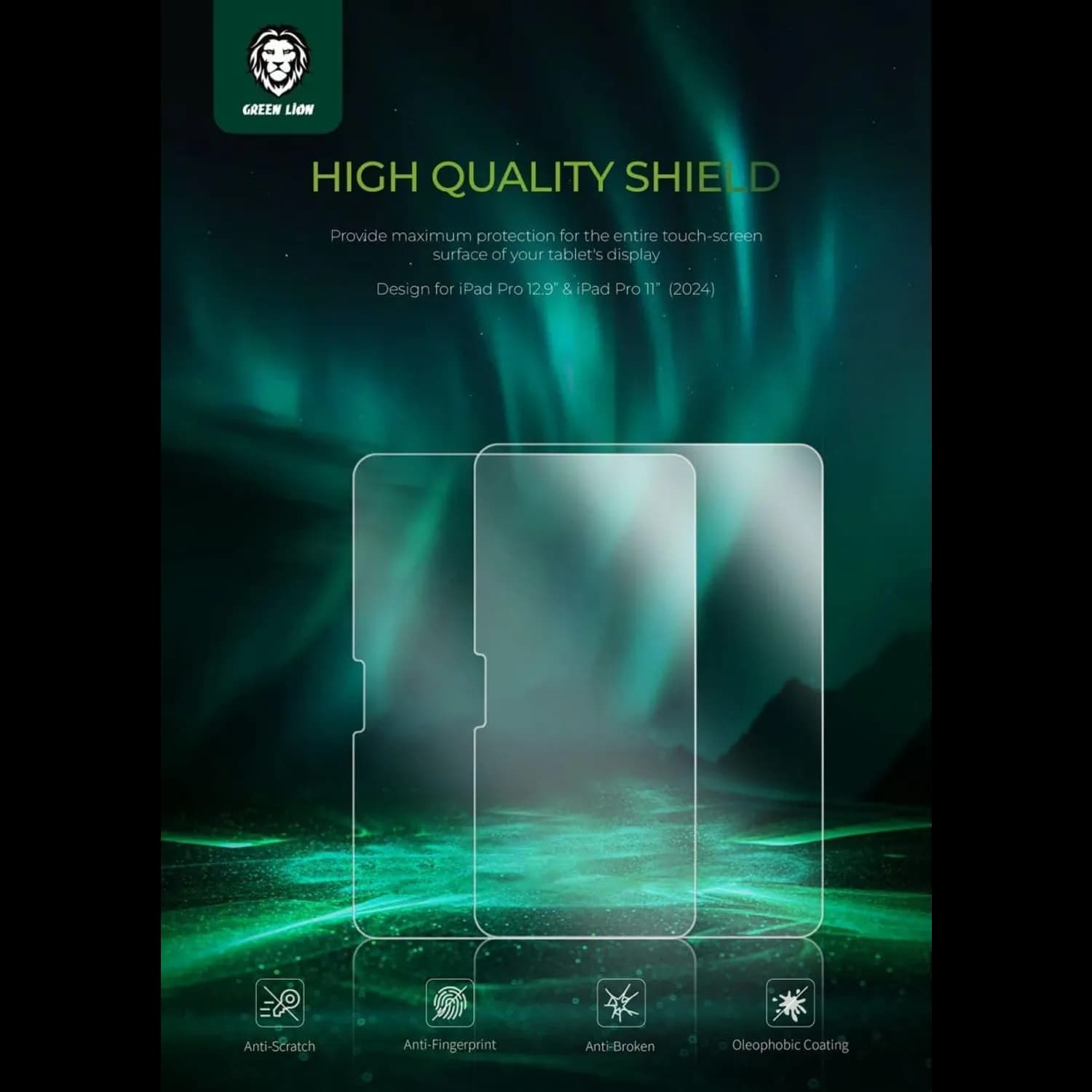Green Lion Screen Guard iPad Pro 13" - 9H Hardness, Clear 5