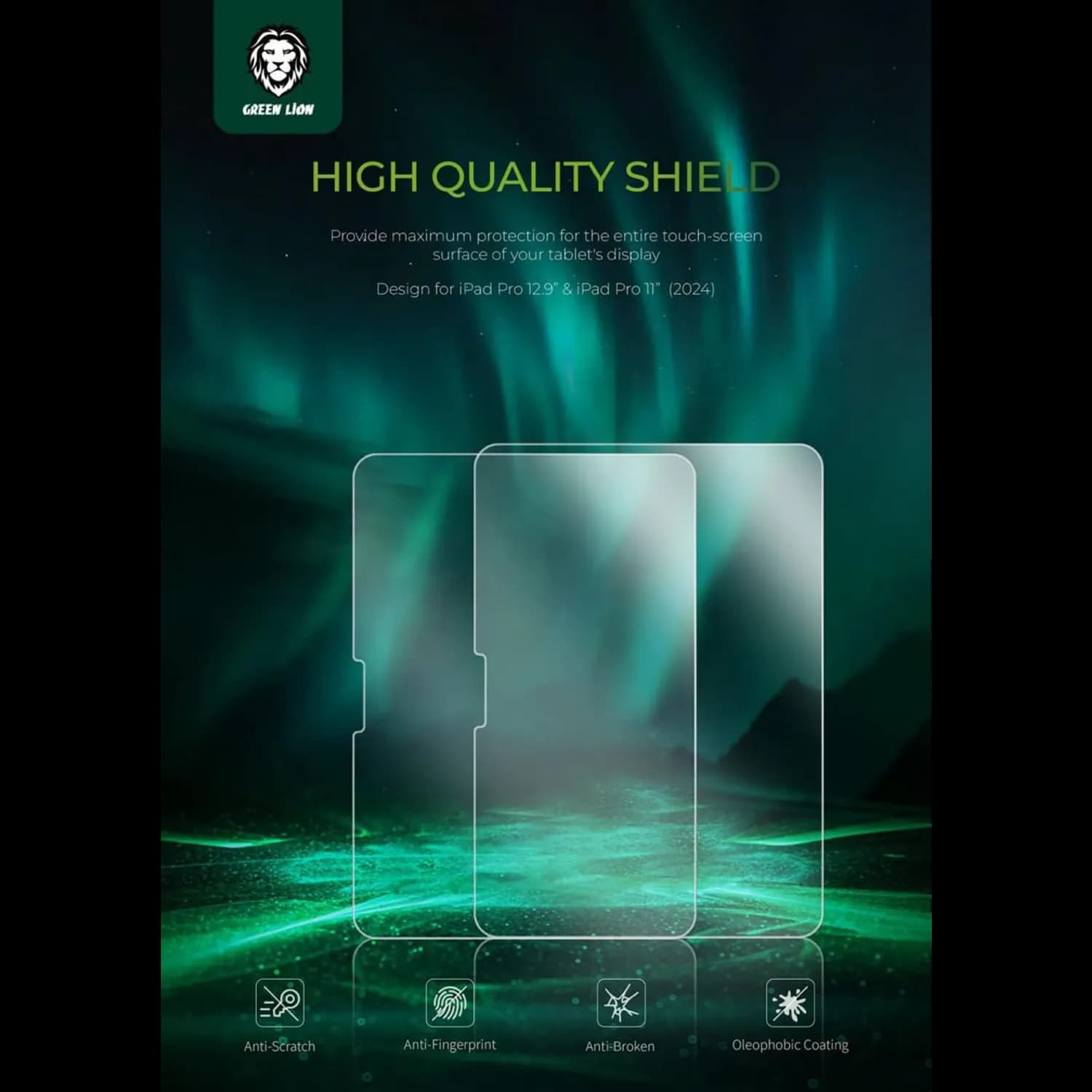 Green Lion Screen Guard iPad Air 11" - 9H Hardness, Clear 4